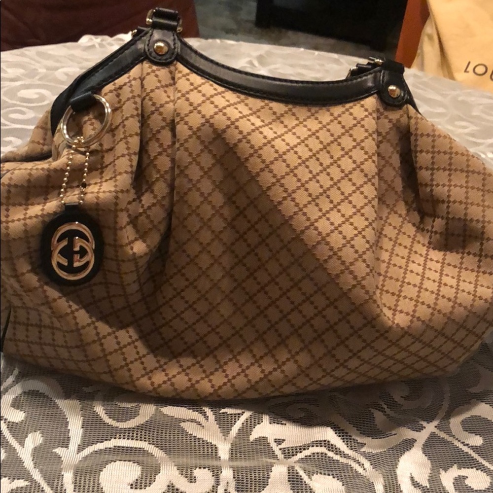 ❌ SOLD❌ Large Gucci Canvas Sukey Tote